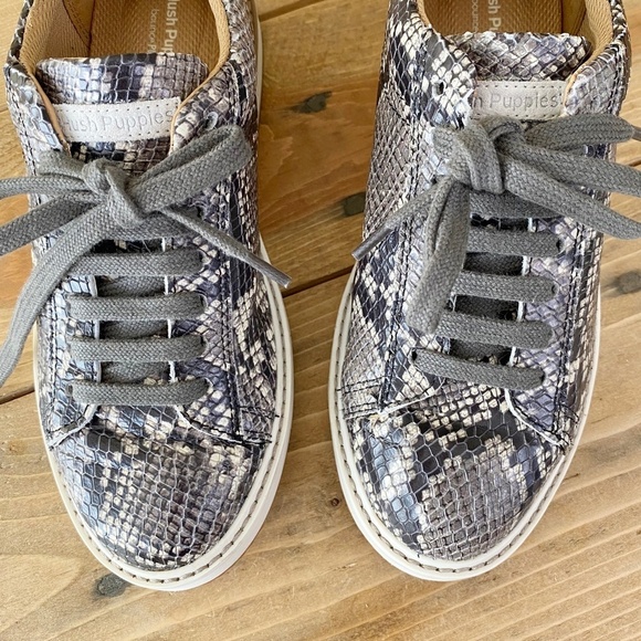 Hush Puppies Snakeskin Leather Sneakers Pristine Condition Sz 7 - Picture 6 of 7